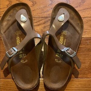 Birkenstock Bronze Gizeh  Sandals